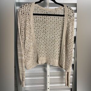 Converse crocheted cropped cardigan/shrug